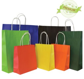 Sacs en papier coloré
