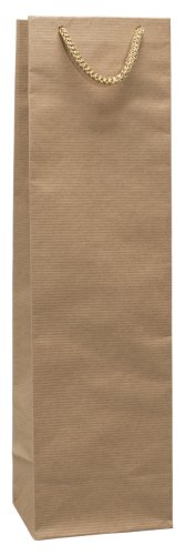 Sacs à vin en papier avec poignée textile