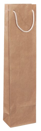 Sacs à vin en papier avec poignée textile