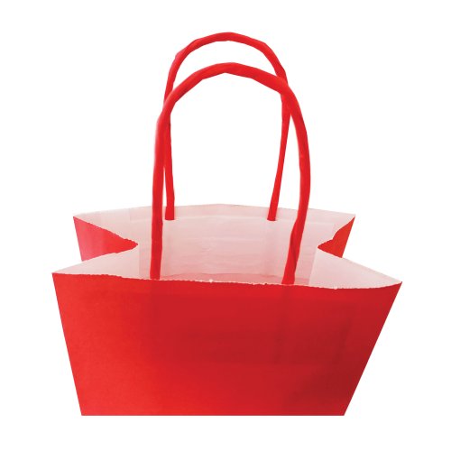 Sacs à vin en papier avec poignée en papier torsadé