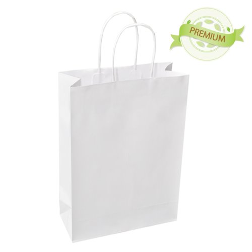 PREMIUM - sac blanc papier lisse