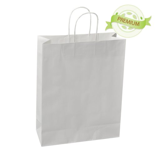 PREMIUM - sac blanc papier lisse