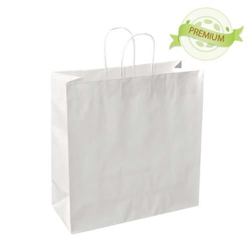 PREMIUM - sac blanc papier lisse