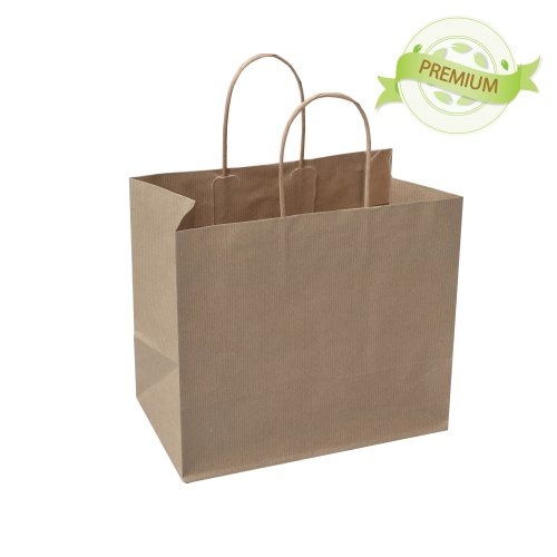 PREMIUM - sac brun papier côtelé
