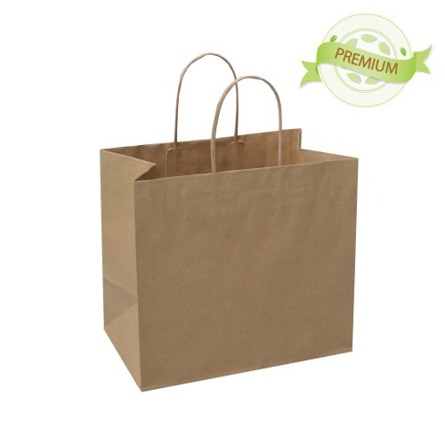 PREMIUM - sac brun papier lisse