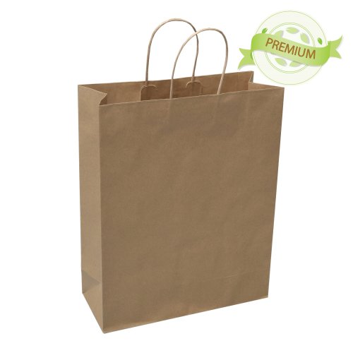 PREMIUM - sac brun papier lisse